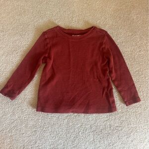 Old Navy Kids Maroon Long Sleeve Tee
